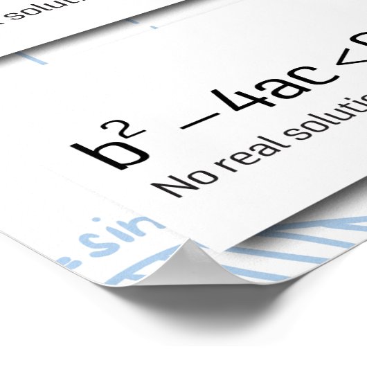 二次公式 ポスター (角)