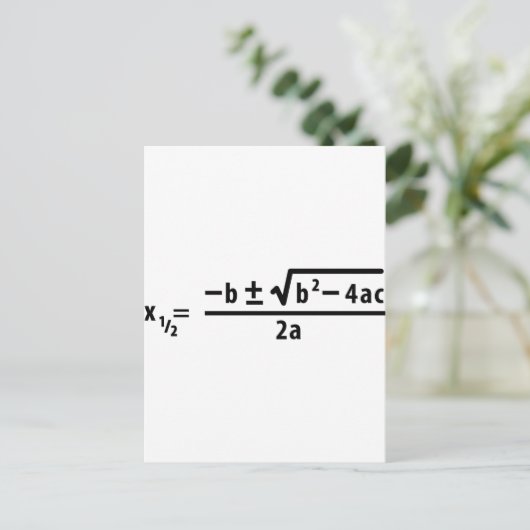 二次公式 ポストカード (スタンド正面)