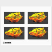 二次公式I数式公式Iおもしろい記号T- 長方形シール (シート)