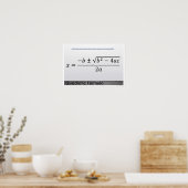 二次式の数式ポスター ポスター (キッチン)