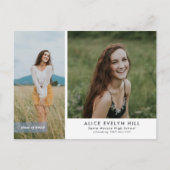 二段式卒業用はがき 案内ポストカード (正面)