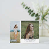 二段式卒業用はがき 案内ポストカード (スタンド正面)