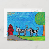 二犬盗撮お尻葉書 ポストカード (正面/裏面)