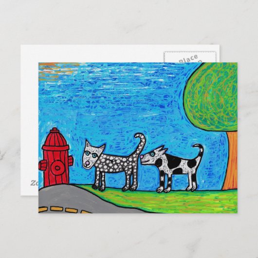 二犬盗撮お尻葉書 ポストカード (正面/裏面)