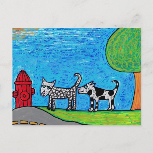 二犬盗撮お尻葉書 ポストカード (正面)