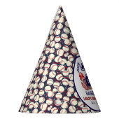 二生まれ野球 | スポーツテーマ少年の2歳の誕生日 パーティーハット (左)