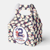 二生まれ野球 | スポーツテーマ少年の2歳の誕生日 フェイバーボックス (裏面サイド)