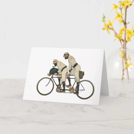 二用の自転車 カード (黄色い花)