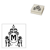 二番犬モノグラム ラバースタンプ (押印)