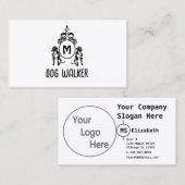 二番犬モノグラム 名刺 (正面/裏面)