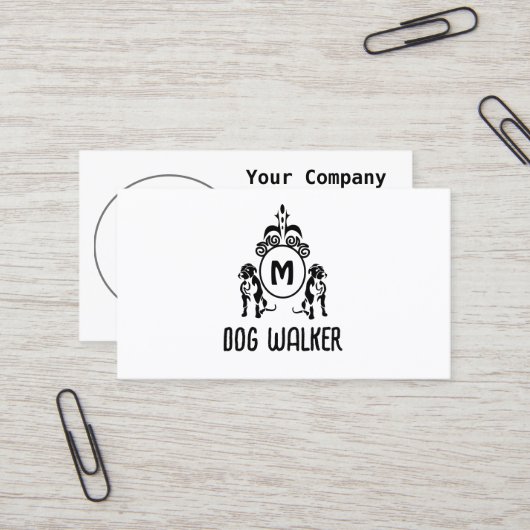 二番犬モノグラム 名刺 (正面/裏面インサイチュ)