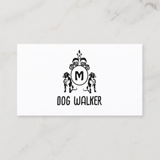 二番犬モノグラム 名刺 (正面)