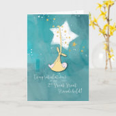 二番目にすばらしい曾孫、お祝い カード (黄色い花)