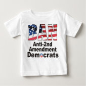 二番目の禁止のアンチの修正の民主党員のベビーT ベビーTシャツ (正面)