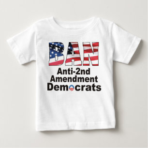 二番目の禁止のアンチの修正の民主党員のベビーT ベビーTシャツ