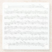 二番目のBachのチェロの続きのオリジナル表示法 ガラスコースター (裏面)