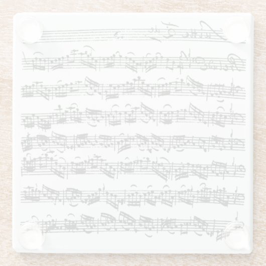 二番目のBachのチェロの続きのオリジナル表示法 ガラスコースター (裏面)