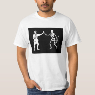 二番目のBartholomewロバートの海賊旗のTシャツ Tシャツ