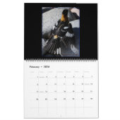 二百二十飛行中の鳥の暦 カレンダー (2月 2026)