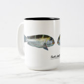 二眼天皇・無・一軸性顆粒 ツートーンマグカップ (正面左)