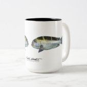 二眼天皇・無・一軸性顆粒 ツートーンマグカップ (正面右)