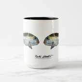 二眼天皇・無・一軸性顆粒 ツートーンマグカップ (中央)