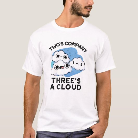 二社で雲をおもしろい踏む Tシャツ (正面)