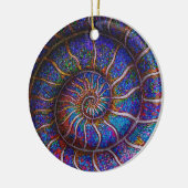 二級アンモナイト セラミックオーナメント (左)