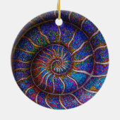 二級アンモナイト セラミックオーナメント (裏面)