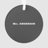 二級先生賞味日素晴らし, オーナメント (裏面)