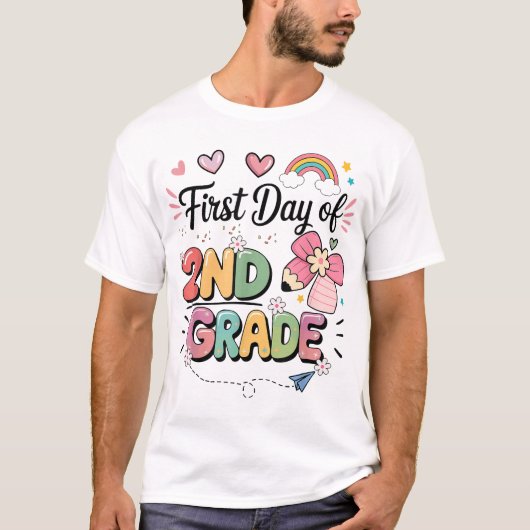 二級新学期先生の初日 Tシャツ (正面)