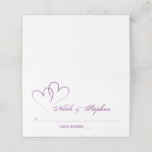 二紫ハート絡み座席表 プレイスカード (外部開封)