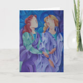 二絵画人の娘の- カード (正面)