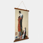 二美しい北斎 吊り下げ型タペストリー (傾斜あり)