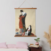 二美しい北斎 吊り下げ型タペストリー (寝室)