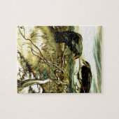 二羽のカラスやトワはマネを作る ジグソーパズル (横)