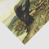 二羽のカラスやトワはマネを作る 薄葉紙 (詳細)