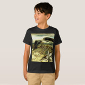 二羽のカラスやトワはマネを作る Tシャツ (正面フル)