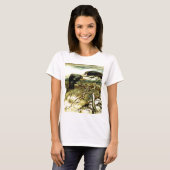 二羽のカラスやトワはマネを作る Tシャツ (正面フル)