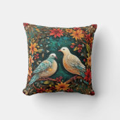 二羽のキジバト クッション (正面)
