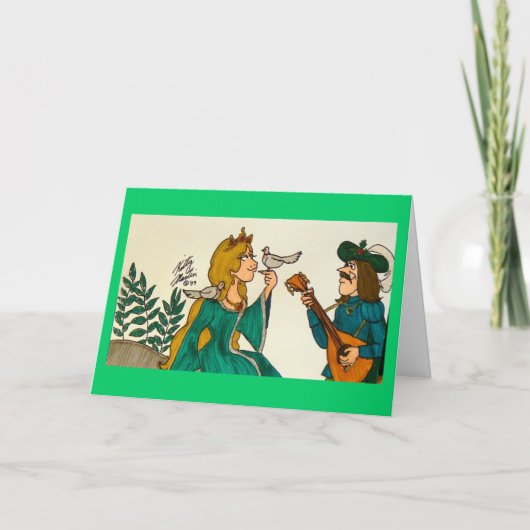 二羽のタートルドール(緑のドレス) シーズンカード (正面)