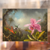 二羽のハミングバードのヒードを持つラン ウィンドウサイン (シート2)