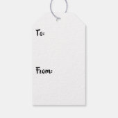 二羽のハミングバードのヒードを持つラン ギフトタグ (裏面)