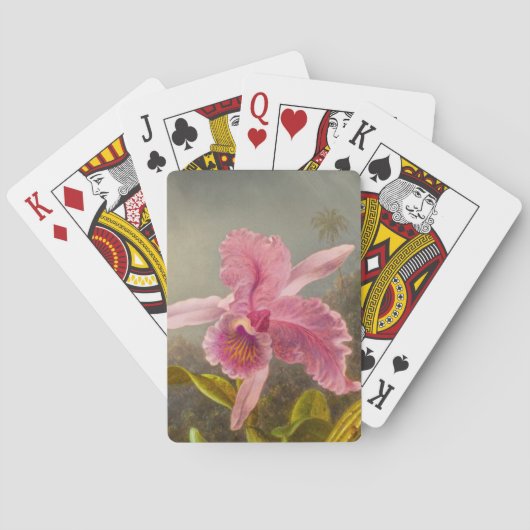 二羽のハミングバードのヒードを持つラン トランプ (裏面)