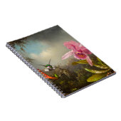 二羽のハミングバードのヒードを持つラン ノートブック (右側)