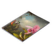 二羽のハミングバードのヒードを持つラン ノートブック (左側)