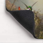 二羽のハミングバードのヒードを持つラン マウスパッド (コーナー)