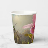 二羽のハミングバードのヒードを持つラン 紙コップ (左)