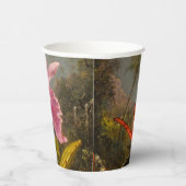 二羽のハミングバードのヒードを持つラン 紙コップ (右)