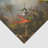 二羽のハミングバードのヒードを持つラン 薄葉紙 (詳細)